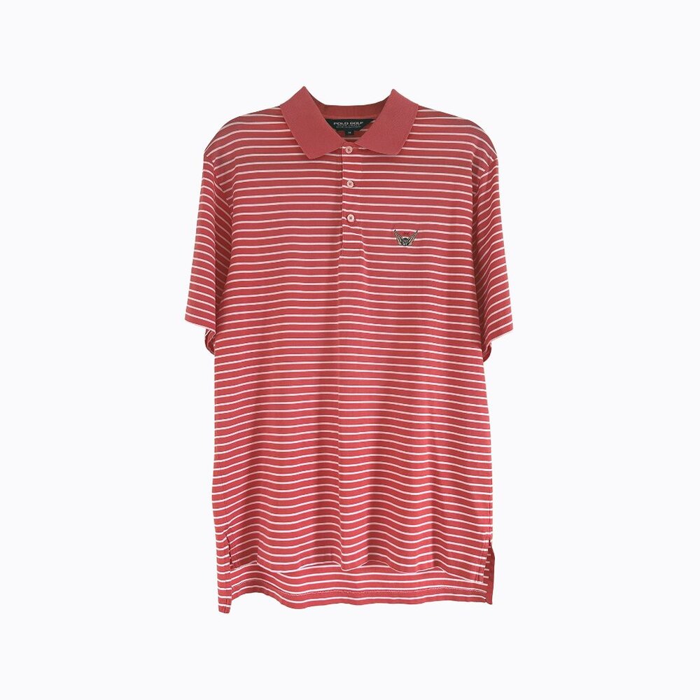 Polo Golf Ralph Lauren Men's Striped Shirt Sz M Pima Cotton Performance Preppy